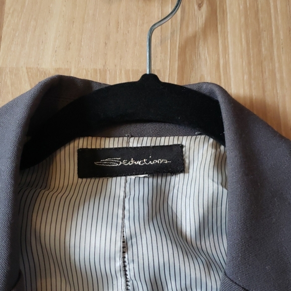 Medium Grey Full Length Blazer - Picture 3 of 4